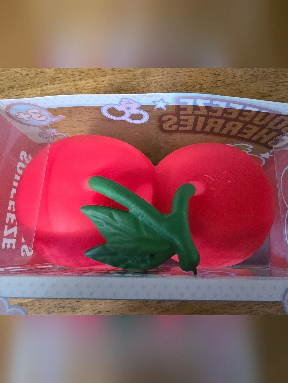 Cherry Squeeze Stress Toy - Red Squishy